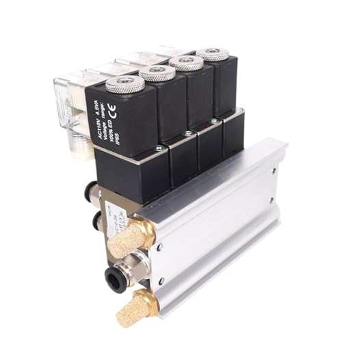 Électrovanne quadruple 4V110-06 DC24V pour centraliser la distribution pneumatique 8 stations - 4