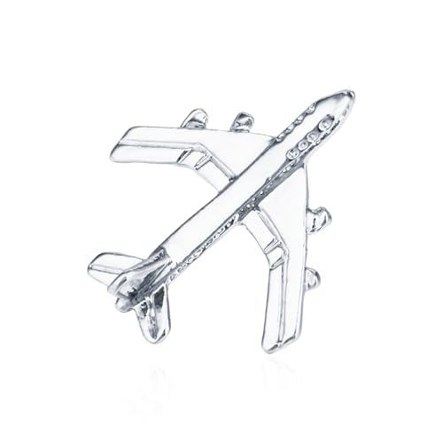 Image of Airplane Brooch Pin Plane Small Cute Aircraft Brooch Lapel Pins Collar Badge for Backpack Shirt Bag Accessories
