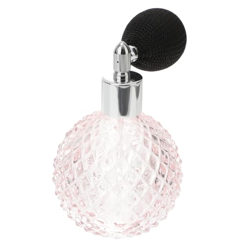 Hohopeti Vintage Glas Parfümzerstäuber mit Ballpumpe Nachfüllbare Duftsprühflasche für Reisen und Alltag Auslaufsichere Tragbare Flasche zur Aufbewahrung von Parfum Lotion Zufällige Farbe