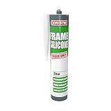 EVO-STIK Frame Silicone Sealant, Ideal for Door and Window Frames, Highly Waterproof, Permanently Flexible, Lasts up to 25 Years, Colour: Clear, Size: 290ml