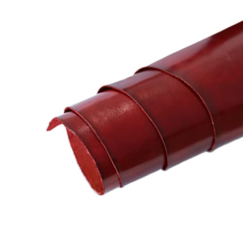 Time Resistance Pezzo di Pelle, Pieno Fiore Pelle Conciata al Vegetale, Spessore 1.2-1.6mm (3-4oz), Pelle di Mucca Pretagliata per L'artigianato