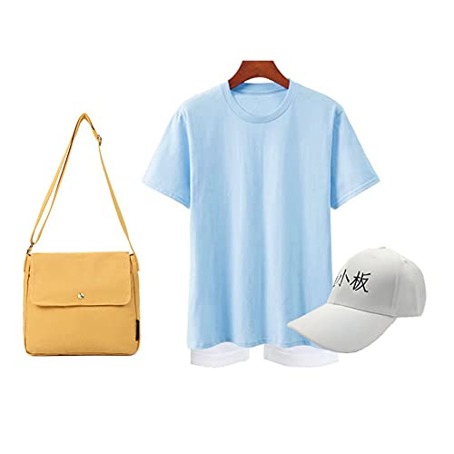 Okazaki Cells at Work Platelet Cosplay Costume Halloween Outfit with Accessories (platelet(with bag) XL)