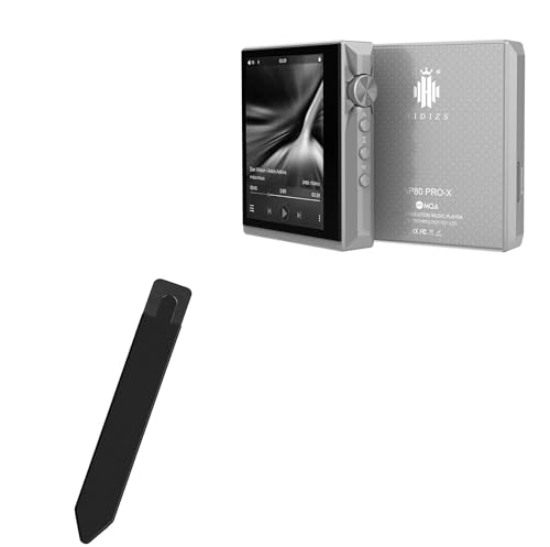 BoxWave Stylus Pouch Compatible with HIDIZS AP80 PRO-X - Stylus PortaPouch, Stylus Holder Carrier Portable Self-Adhesive - Jet Black