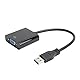 USB-auf-VGA-Adapter, 1920 x 1080, 5,0 Gbit/s, USB 3.0 auf VGA-Video-Konverter, Plug-and-Play, unterstützt 7/8/10