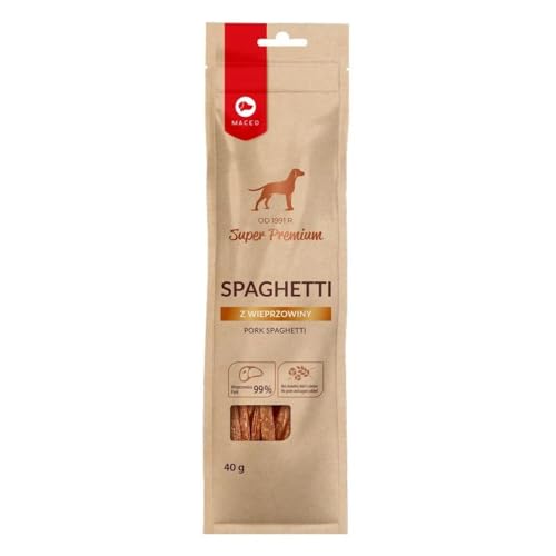 Produktbild von MACED Super Premium Spaghetti mit Schweinefleisch Hundeleckerli - 40 g