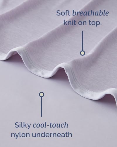 Image of Cooling Blanket for Hot Sleepers - Cold Blanket Throw Size - Double-Sided, Ultra Cool for Summer, Night Sweats & All Seasons - Soft, Lightweight & Breathable for Couch, Bed or Sofa - Purple, 50 inch x 60 inch