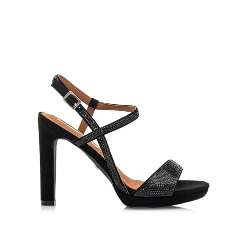 Sandalias de tacón femme nu-pieds à talon habillé avec boucle élégante