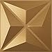 Ekena Millwork 11 7/8"W x 11 7/8"H Kent EnduraWall Decorative 3D Wall Panel, Gold (Covers 0.98 Sq. Ft.