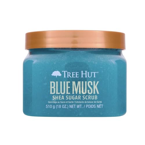 Tree Hut Blue Musk Body Scrub, Exfoliating & Hydrating Sugar Scrub with Shea Butter & Essential...