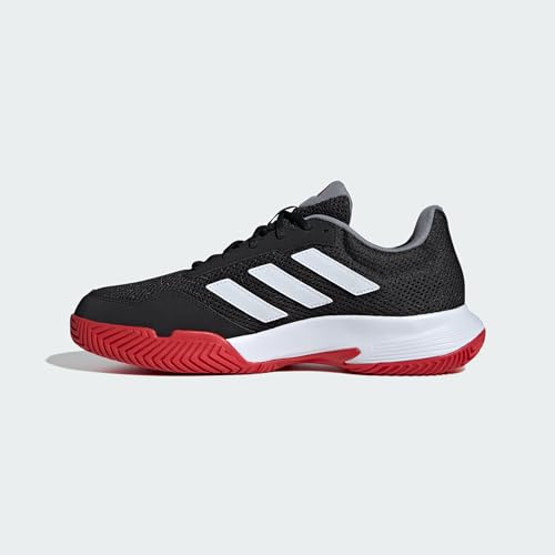 Adidas Unisex Court Spec 2 Tennis Shoes, Core Black/Cloud White/Scarlet, 46 2/3 EU