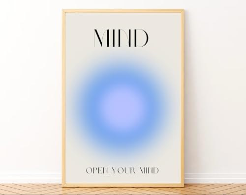 Image of Gamya Spiritual Big Aesthetic Framed Meditation Affirmation Motivational Posters For Living Room, Bedroom Office Wall Decor, Dopamine art /Girls Boys Gift Item (13x19 Inches) (MBS Trio)