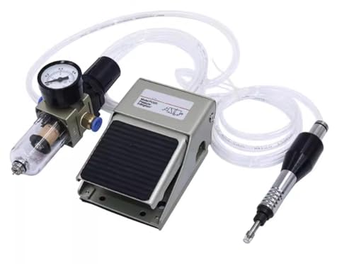 Máquina neumática para trinchar con mango de control manual dorado y pala de aire para metales
