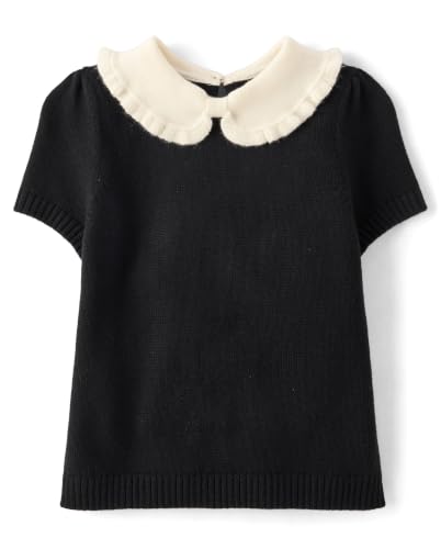 Image of Gymboree Girls' and Toddler Short Sleeve Peter Pan Collar Shirt
