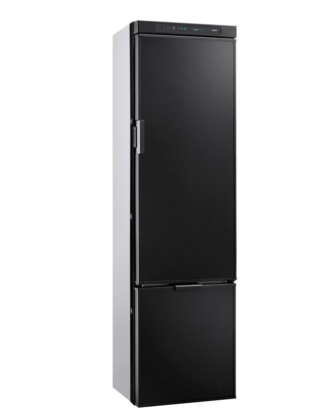 THETFORD Absorberkühlschrank N4141E+, 141 l, 56,1x41,8x150 cm, Gas/Strom, Mattschwarz, mit Gefrierfach, Automatisches Abtauen