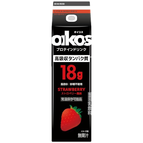 ダノンジャパン オイコス プロテインドリンク 高吸収タンパク質18g ストロベリー風味 240ml×24本のサムネイル