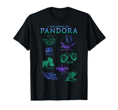 Avatar The World Of Pandora Flora & Fauna t-shirt, Preto