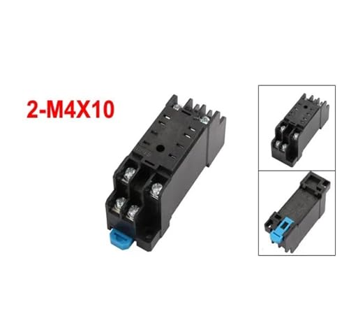 Support de relais de puissance pour rail DIN 35 mm et câblage 8 bornes