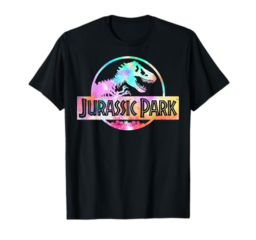 Jurassic Park Full Logo Tie Dye Vibrant T-Shirt