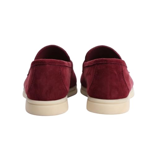 Image of Women's Summer Charms Suede Loafers - Premium Sheepskin Unlined Upper,Classic or Styles with Metal Detail for Casual, Office, Travel & All Day Wear