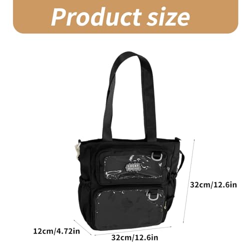 Sac à main à bandoulière bleu Morain de grande capacité pour adolescente