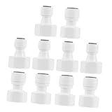 jojofuny 10stücke Wasserfilter Schnellverbinder Für Umkehrosmose Pe Wasserleitung Einfache Installation Kompatibel Mit Wasserreinigungsanlagen Flexibel Und Praktisch