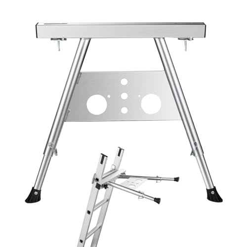 Escalera Telescópica, Escalera Estabilizador Extensible, Escalera Plegable, Ajuste de Altura 22-29,5 in, Capacidad de Carga 330 lbs, para ático, Subir al Tejado, Trabajos de Construcción
