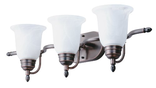Lithonia Lighting 11792 BZ M2 Light Concepts 3-Light Sheffield Bathroom Light Fixture, Black Bronze