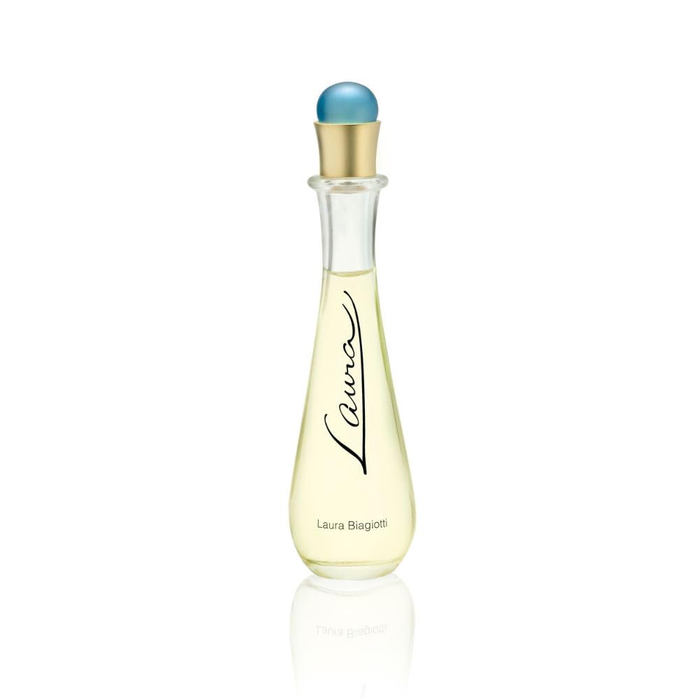 Laura Biagiotti – Laura Eau de Toilette 75 ml – Parfum Damen – Blumig-fruchtige, aquatische Komposition – Frische und zarte Noten – Skulpturaler Flakon in Tropfenform