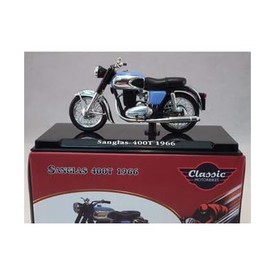 Modèle Réduit Moto Sanglas 400 T 1966 - Échelle 1/24 - Marque IXO - Neuf En Boîte (rayures Possibles)