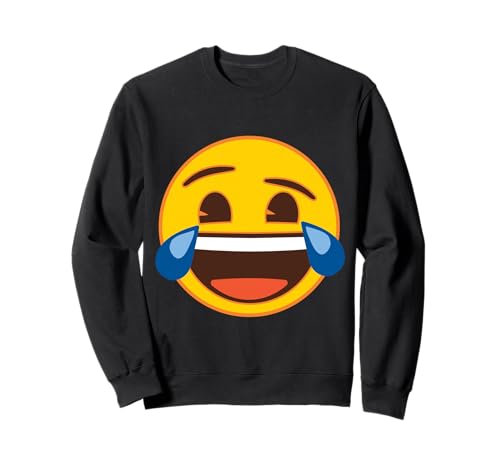 Official Emoji Laughing Tears Yellow Smile Face Sweatshirt