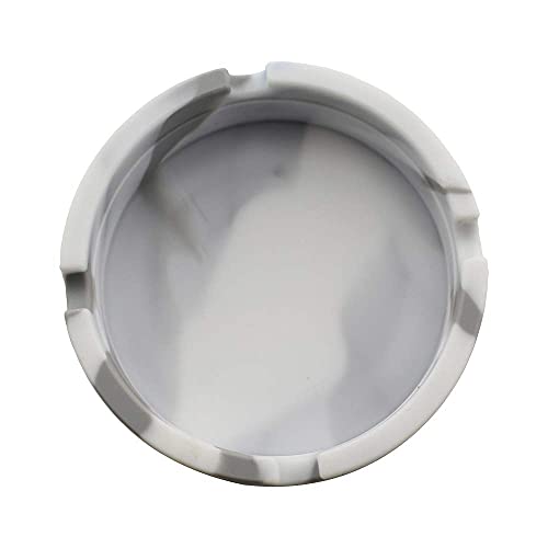 Posacenere rotondo in silicone luminoso, ecologico, colorato, resistente alle alte temperature, resistente al calore, per interni ed esterni, ufficio, decorazione domestica, tipo 8