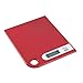 Ardes AR1PA1/R RAL Bilancia da Cucina Digitale, Modern Style con Foro Passante per Appenderla, Peso Max 5 kg, Rossa, Acciaio