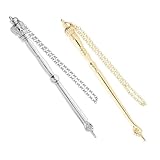 SOPOTUTU 2 Stück Metall Bibellesezeiger 13cm Jüdischer Fingerzeiger mit Kronen und Zwiebelkopf für Bibellesung Mizwa Christliche Anlässe