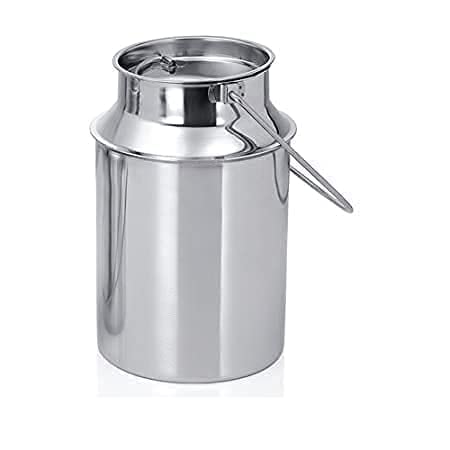 BHATI Stainless Steel Ghee can/Oil Container/Milk Pot/Milk Can (10 L)