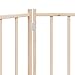 vidaXL Hundetor 3-TLG., Hundegitter Faltbar Pflegeleicht, Schutzgitter für Wohnzimmer Küche Treppe, Haustiertor Türschutzgitter, Massivholz Tanne