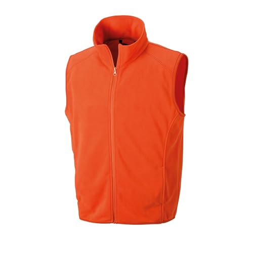 Result Microfleece Gilet, Orange, Large. R116X
