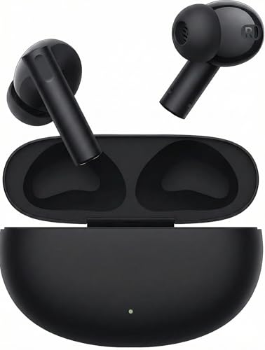 Image of Real Me Air 6 Buds - 50dB Active Noise Cancellation, Hi-Res LHDC Audio, 12.4mm Dynamic Bass Driver, 6 Mic Clear Voice Calls, 51,IP55 Waterproof,TWS for Apple & Android (Black)