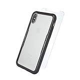 skin iphone x retro Protector Muvit MUPAK0380 - Pack con Carcasa Glass Skin y Protector de Pantalla Tempered Glass para Apple iPhone X