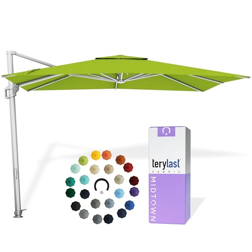 Image of Midtown Umbrellas Grande Square - 9 x 9 Ft Cantilever Umbrella