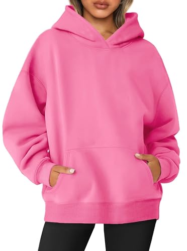 Jhsnjnr Oversize Pullover Damen Hoody mit Kapuze Herbst Langarm Sweatjacke...