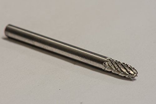 Fresa de carburo sólido doble corte SF-41 1/8" x 1/4" miniatura 6