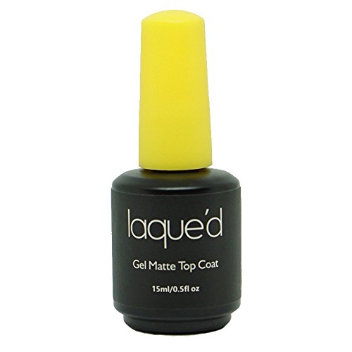 LAQUE'D by LAQUE Gel Matte Top Coat UV/LED Soak Off, 0.5 FL oz