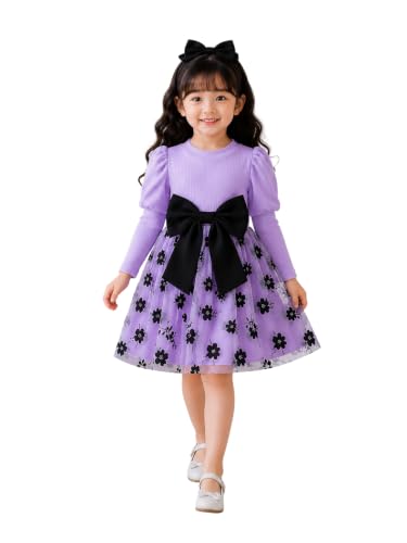 Image of TAGAS Baby Girl's Elegant and Sweet Mesh Splicing Dress for Party || Frock for Girls || Short Sleeve Dress for Girls ||Fency Dress||(KD-134)