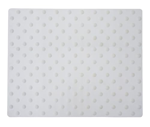 Dalle podotactile caoutchouc - 620mm - blanc
