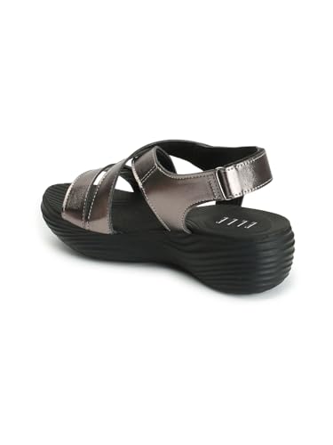 Image of ELLE Women's Strappy Wedge heel Sandals