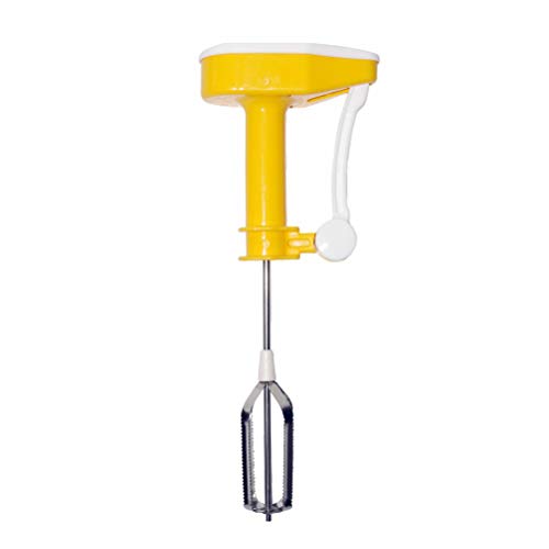 CLASSY TOUCH Non-Electrical ABS Plastic and Stainless Steel Blades Hand Blender (Yellow and White)-image-23