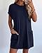 BTFBM Rompers for Women Summer 2026 Casual Dressy One Piece Shorts Tshirt Pants Jumpsuit Vacation Outfit Fashion Clothing(Navy Blue, X-Large)