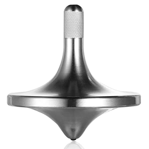 Trottola in Metallo in Acciaio Inossidabile,Giocattolo di decompressione edc Ben Fatto, Perfettamente bilanciato e...