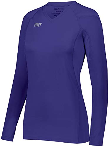 Augusta Sportswear Ladies TruHit Long Sleeve Jersey, Purple (HLW), L
