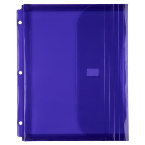 Jam Paper Kunststoff Binder Briefumschläge 12/Pack